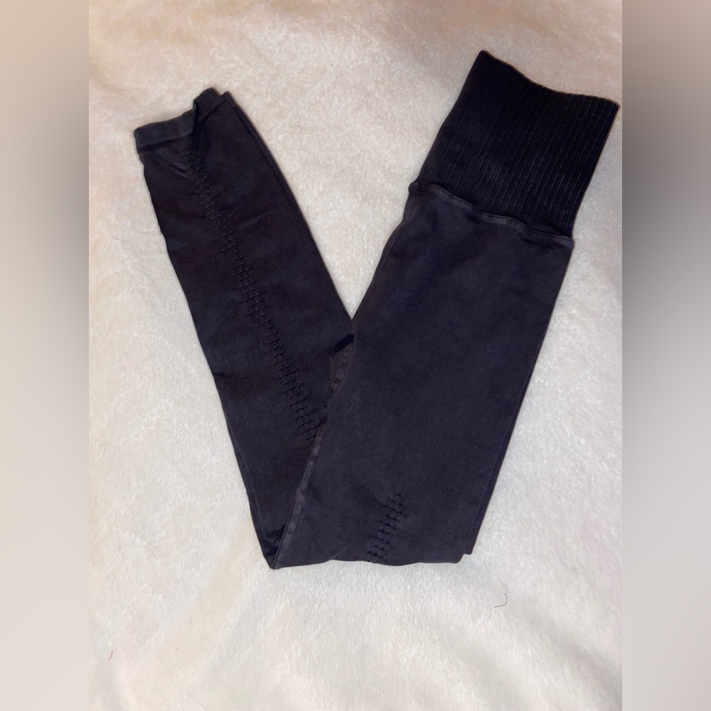 FP Movement Black Ribbed Waist Leggings